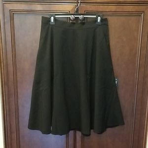 Just this Sway A-line Midi Skirt Black Sz M LOOK